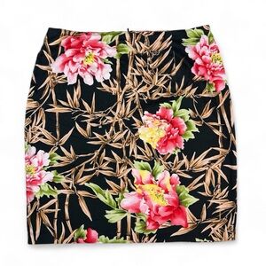 Vintage Intriguing Threads Skirt Womens Size 16 Floral‎ Print